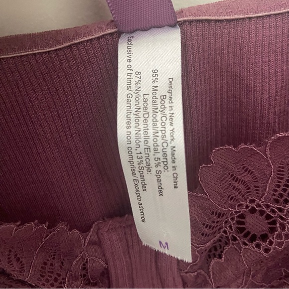 Adore Me Purple Lace Lingerie Chemise - Picture 8 of 10